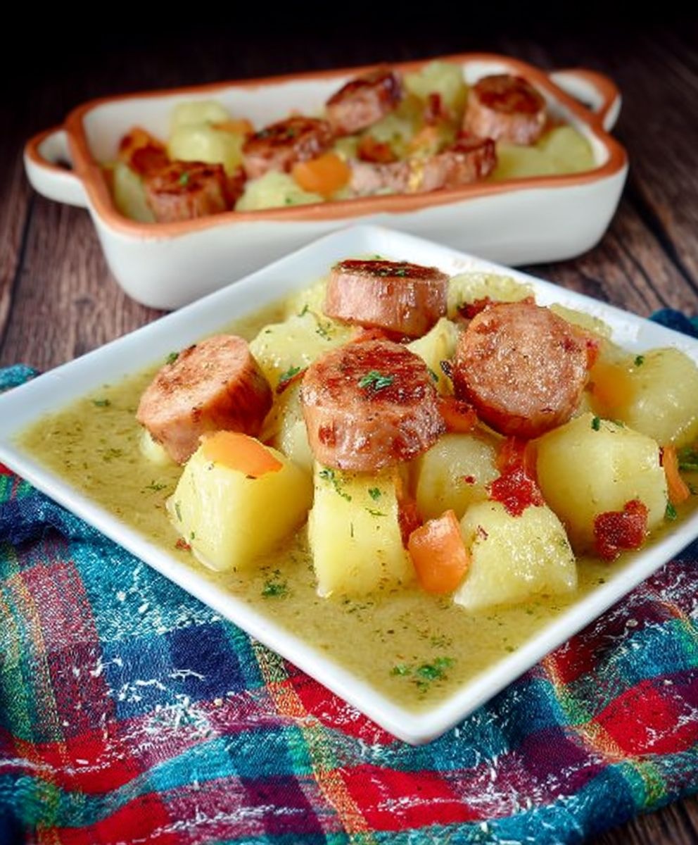 Smoked sausage and potatoes