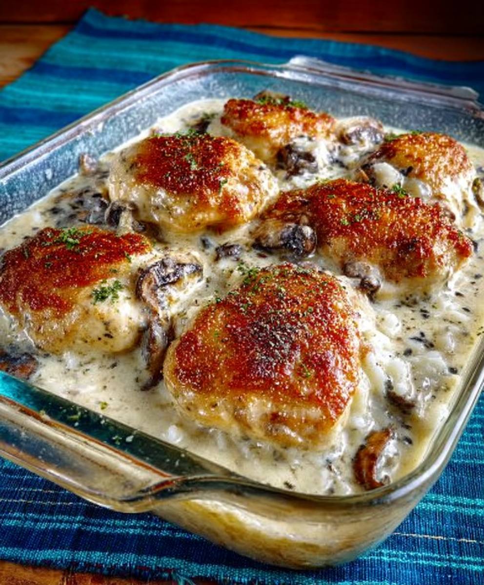 Smothered Chicken with Rice