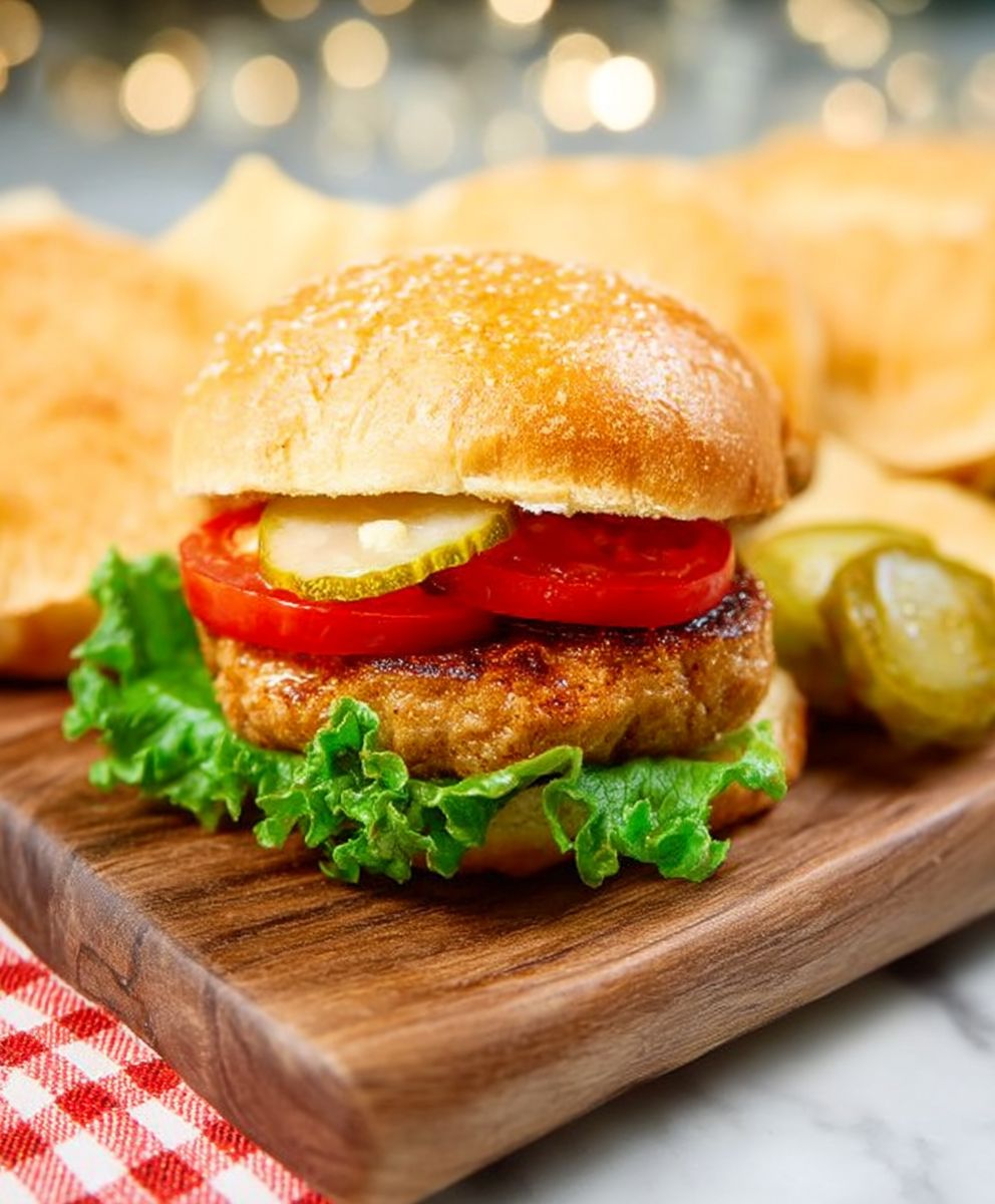 Spicy pork burgers