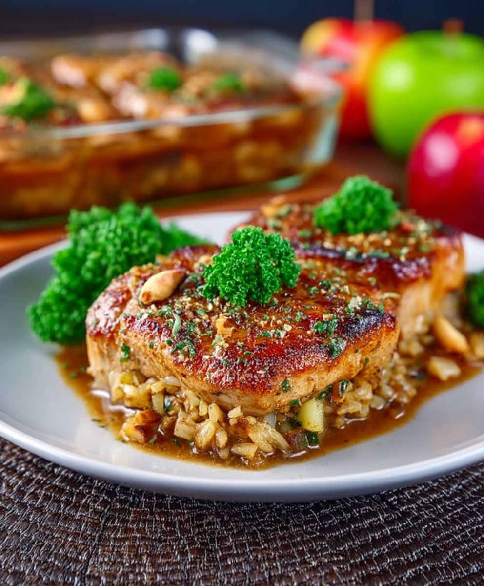 Stuffed pork chops