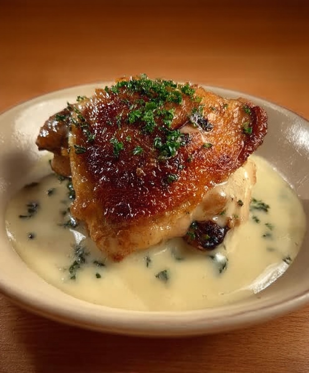 Garlic Parmesan Chicken Thighs