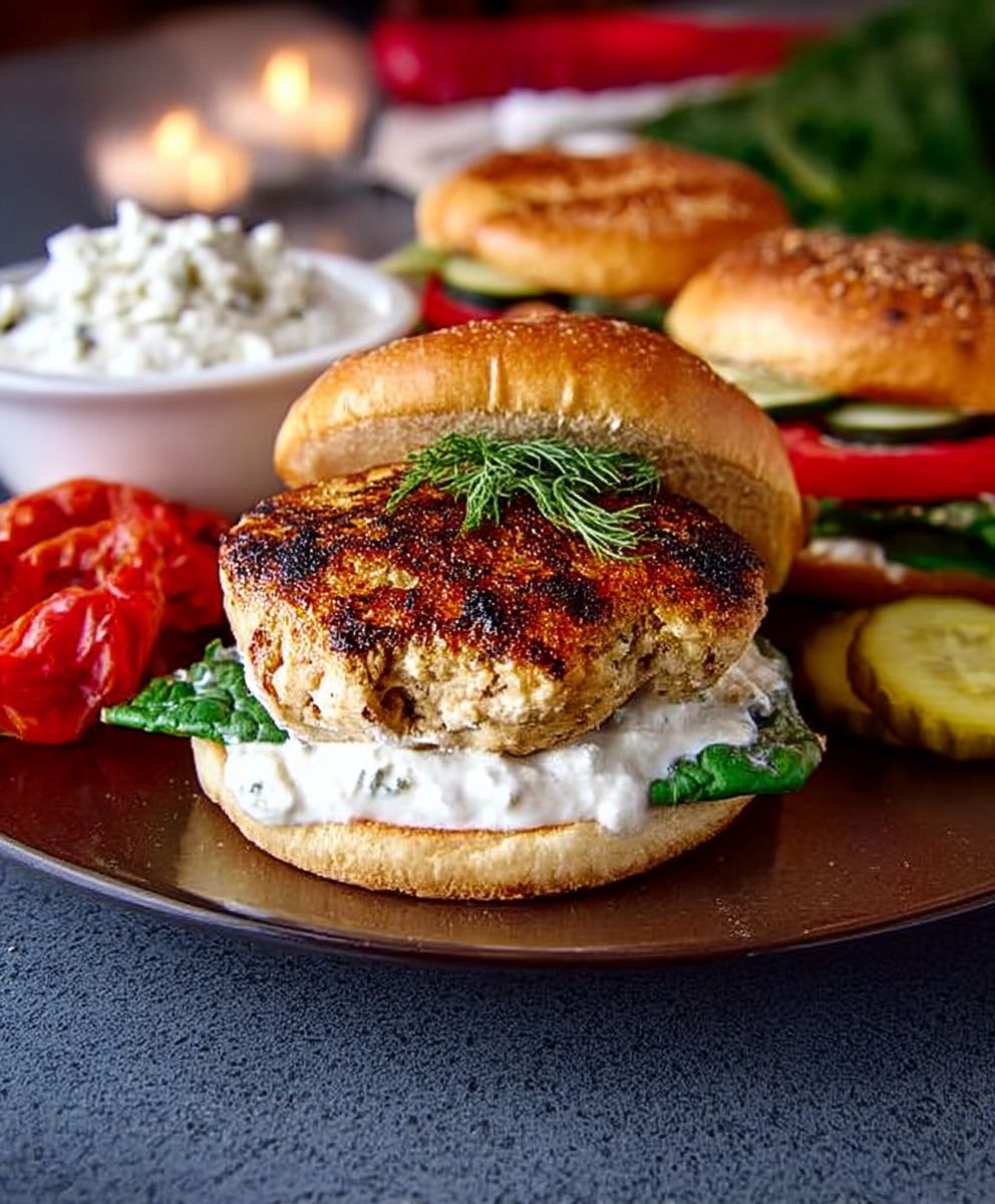 Greek turkey burgers