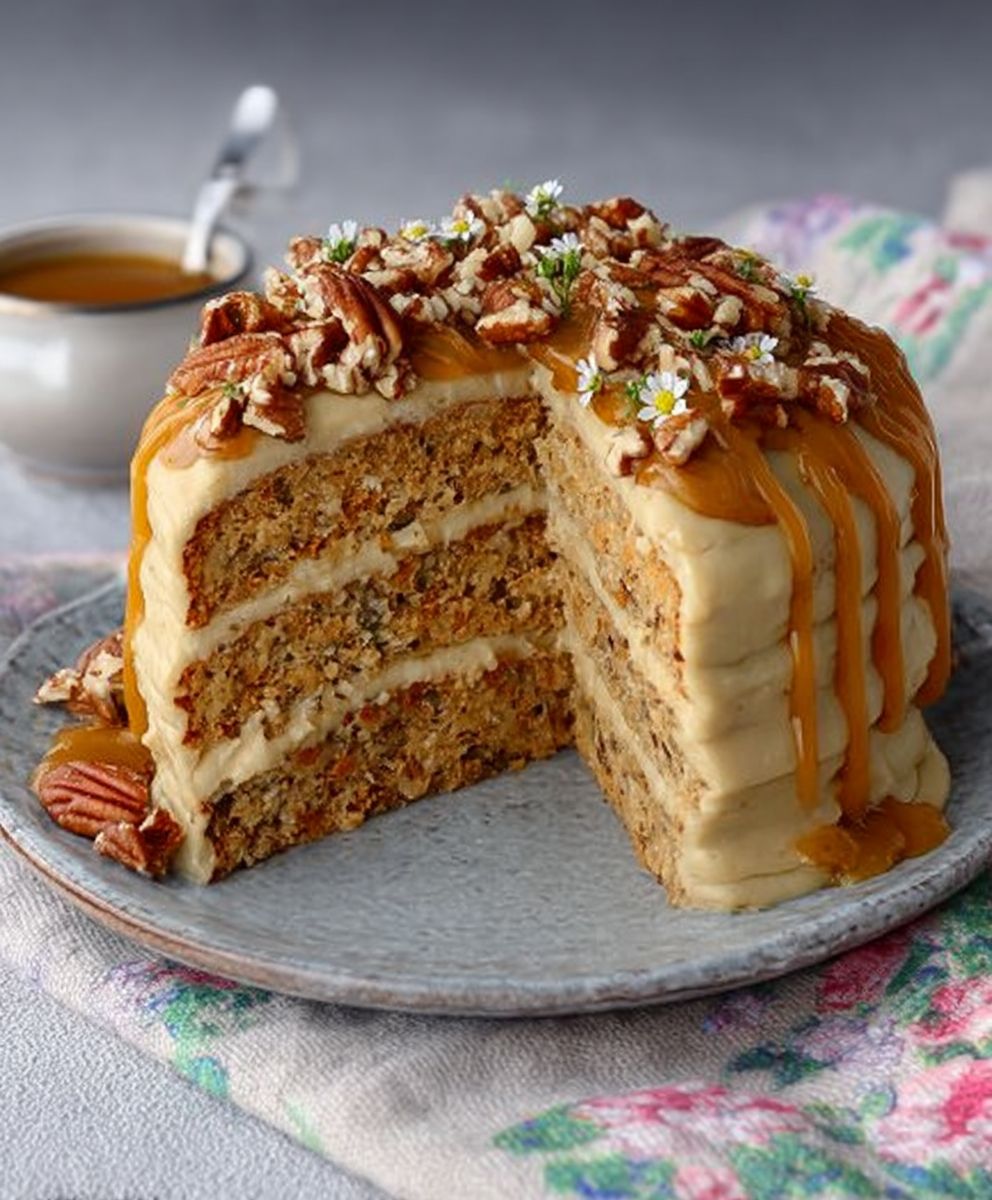 Hummingbird cake caramel frosting