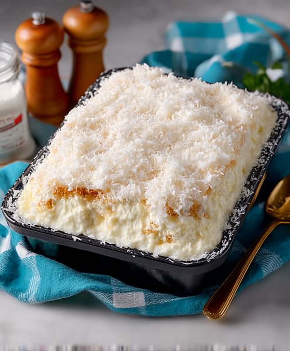 Coconut cream pie cake