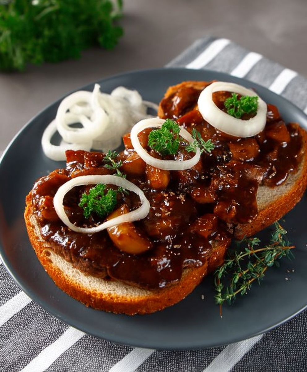 Hamburger steak sandwich