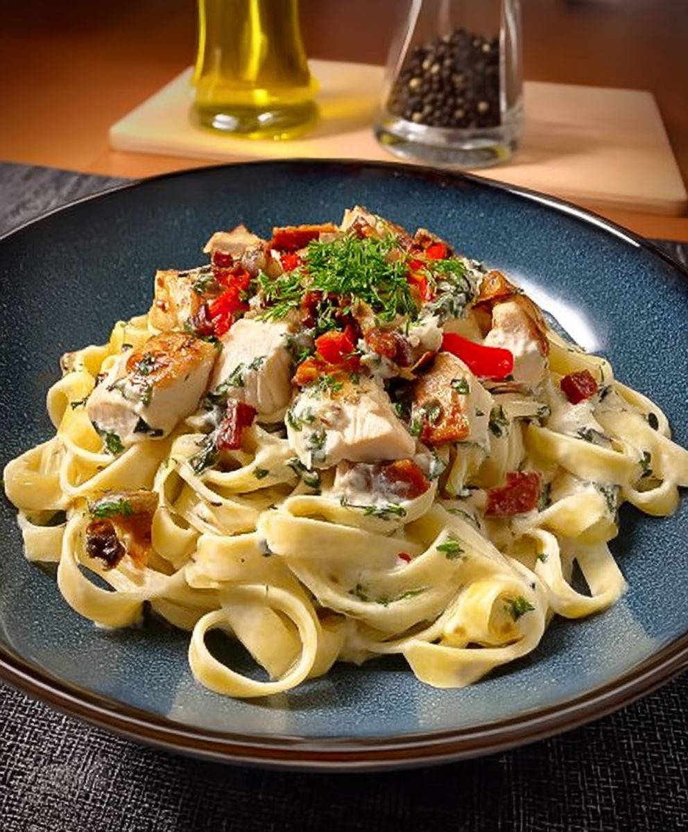 Turkey fettuccine alfredo