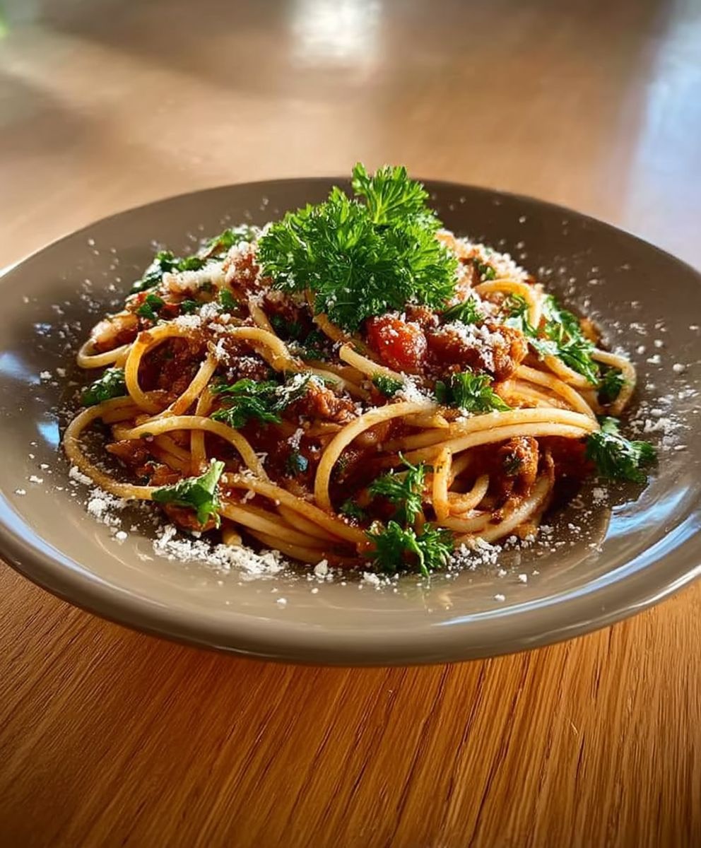 Lamb Bolognese Spaghetti