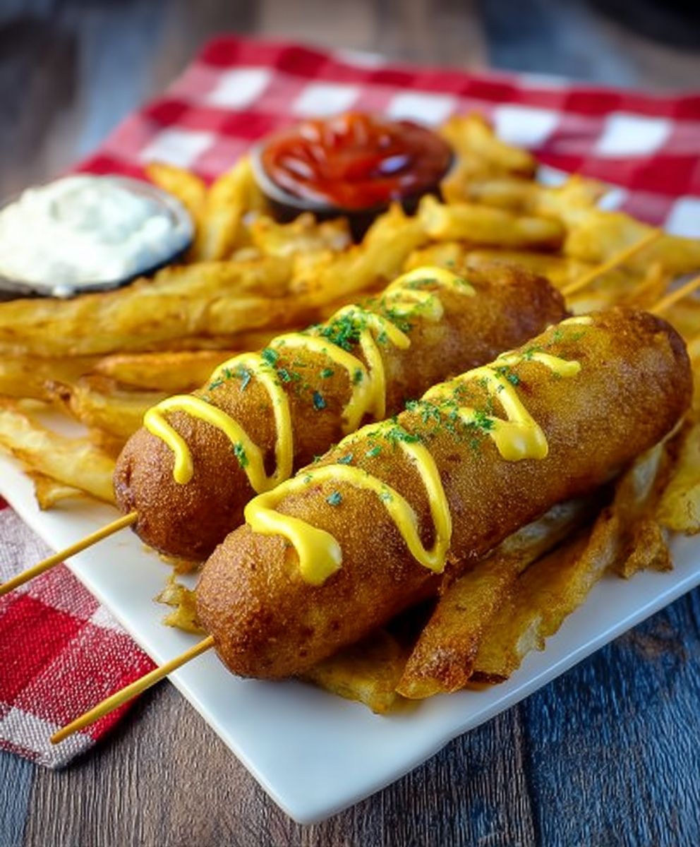 Corn Dogs on a Stick
