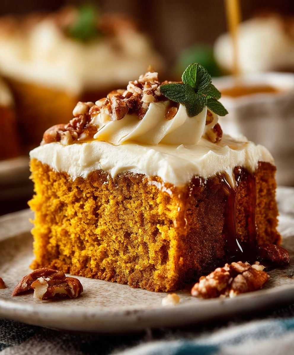Pumpkin Cake Cream Cheese