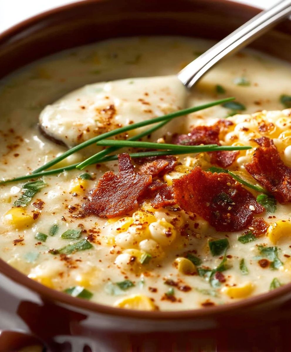 Corn chowder soup