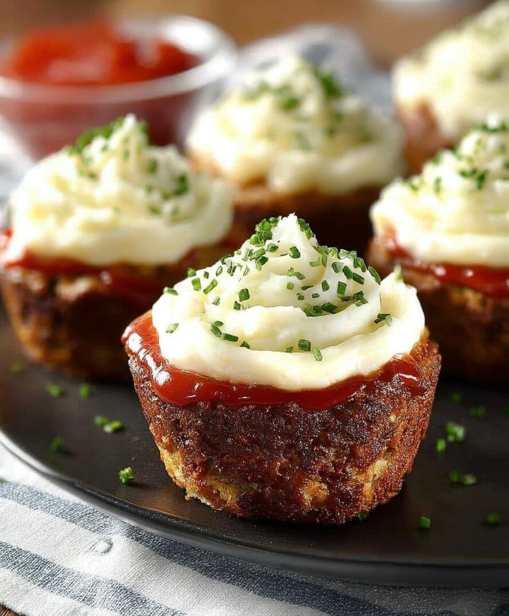 Meatloaf Cupcakes Mashed Potato