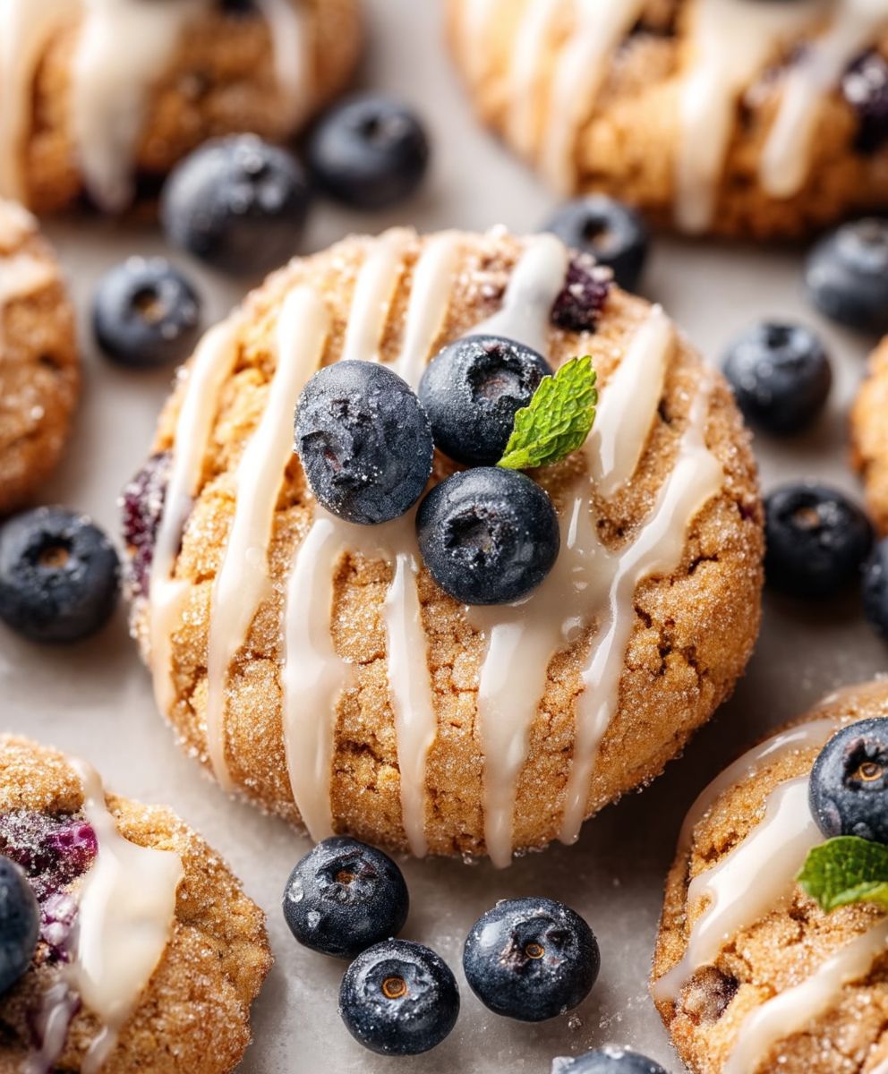 Blueberry muffin cookies