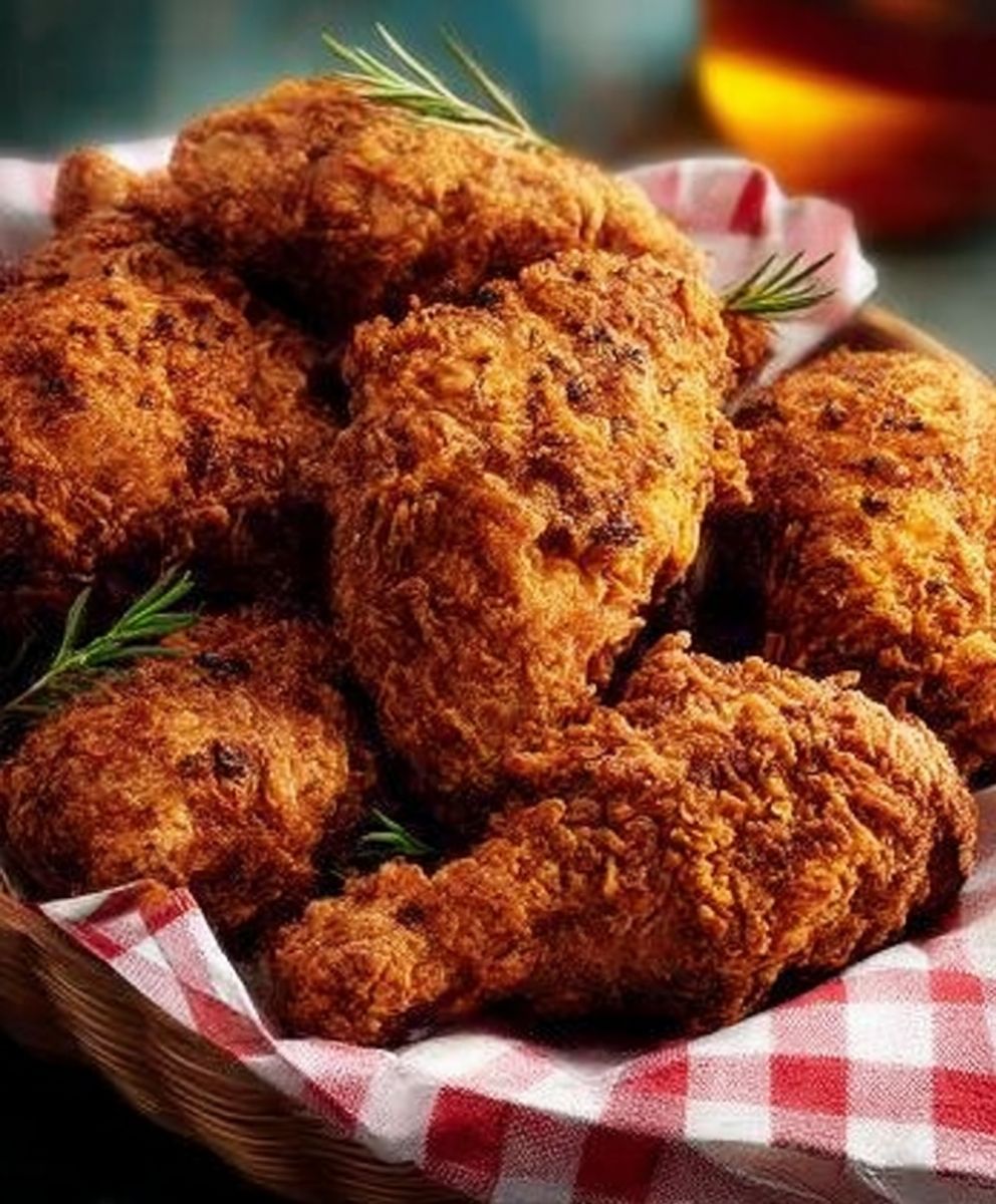 Crispy fried chicken