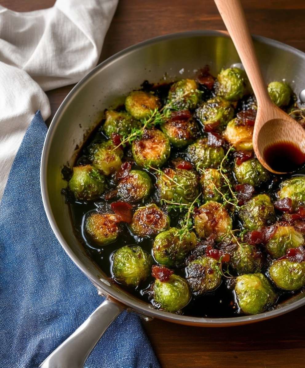 Balsamic Bacon Brussels Sprouts