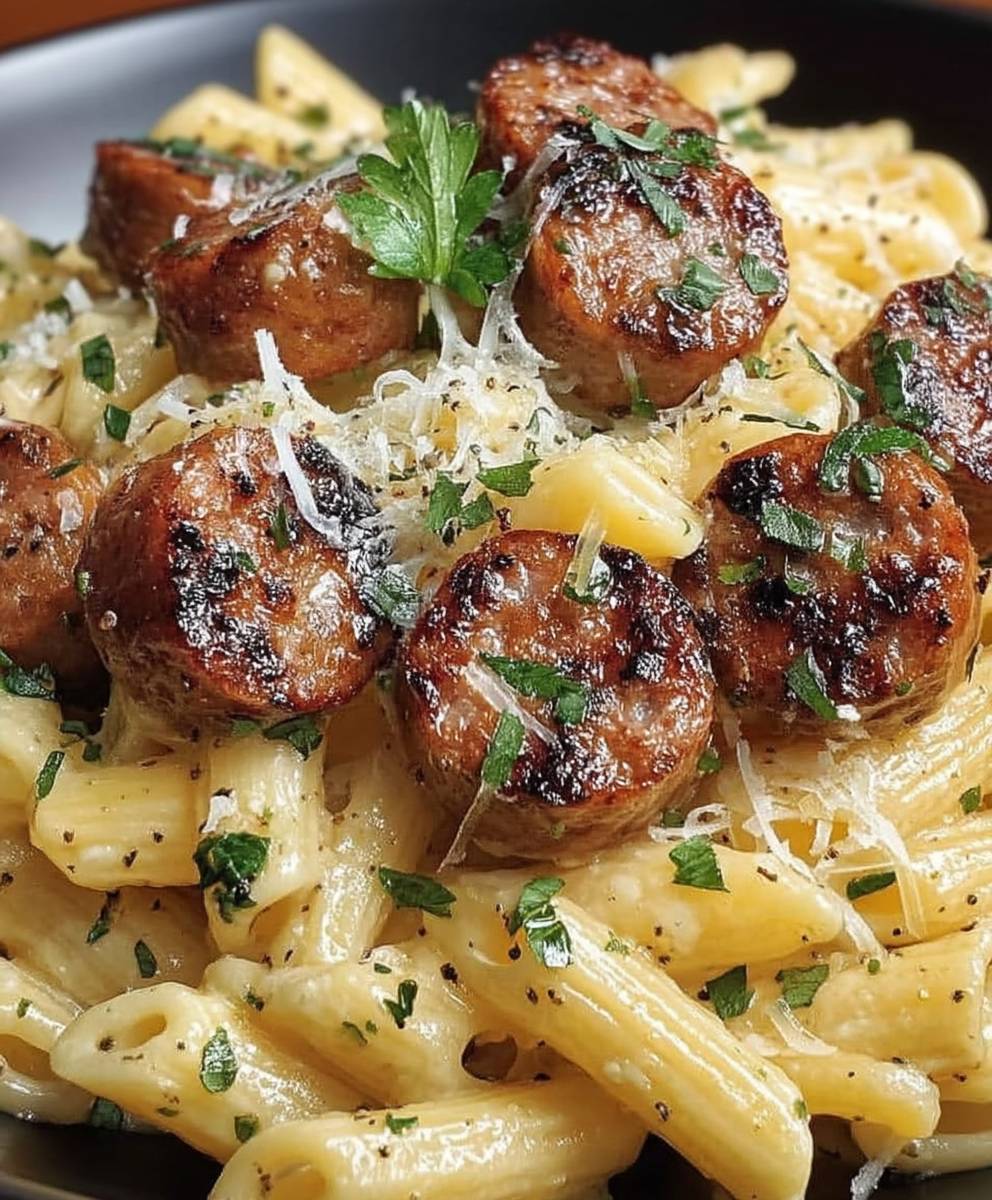 Garlic Butter Sausage Pasta