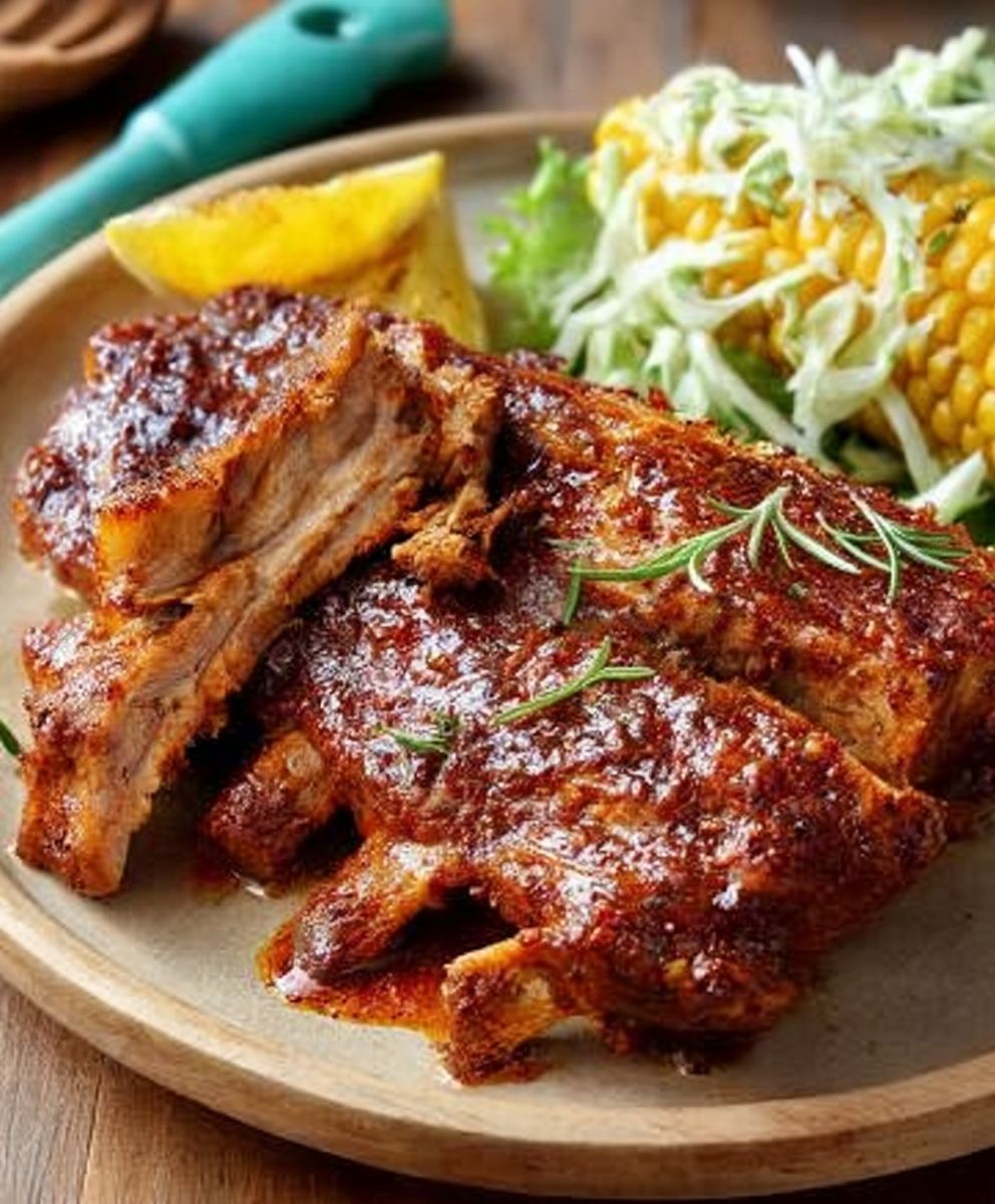 BBQ Pork Ribs Slow Cooker