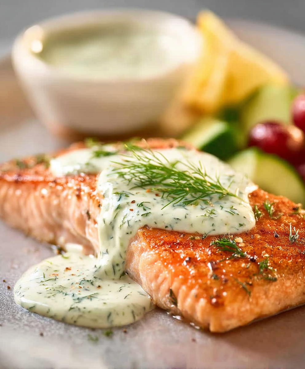 Creamy Dill Sauce Salmon