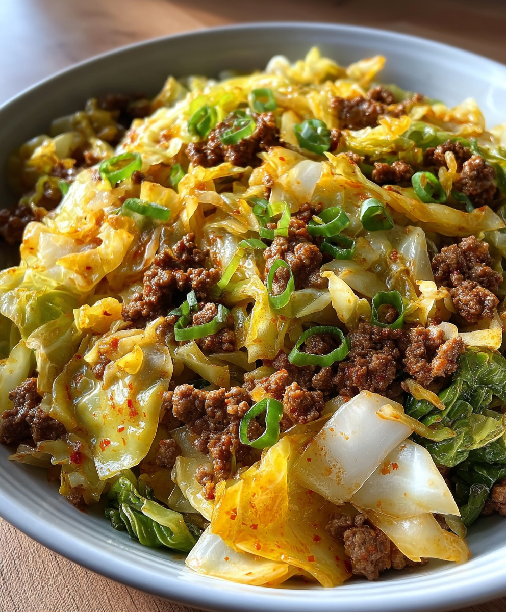 Cabbage and Ground Beef