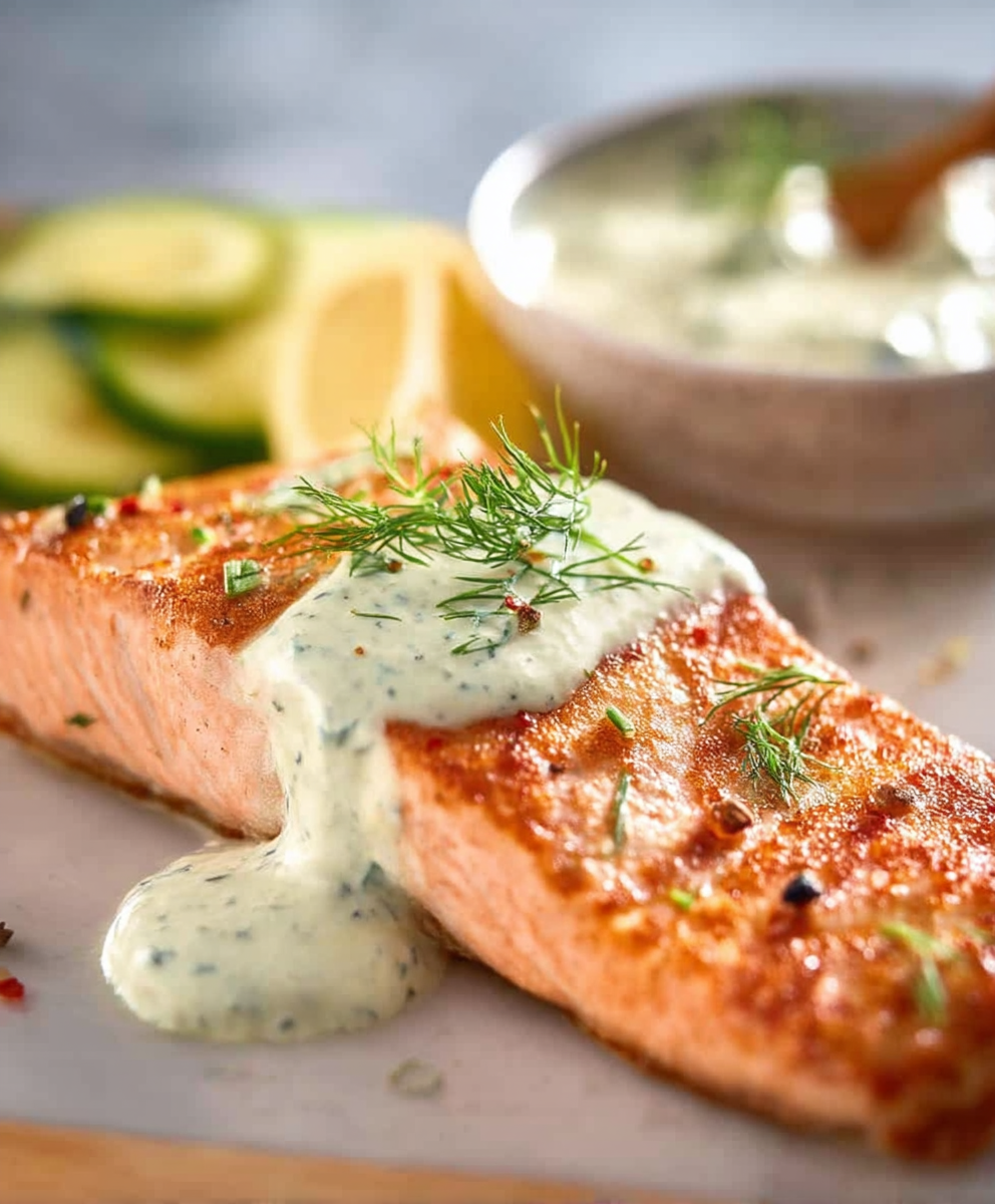 Creamy Dill Sauce Salmon