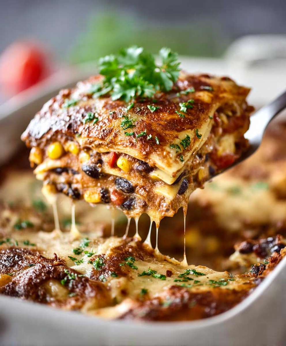 Vegetarian Mexican Lasagna