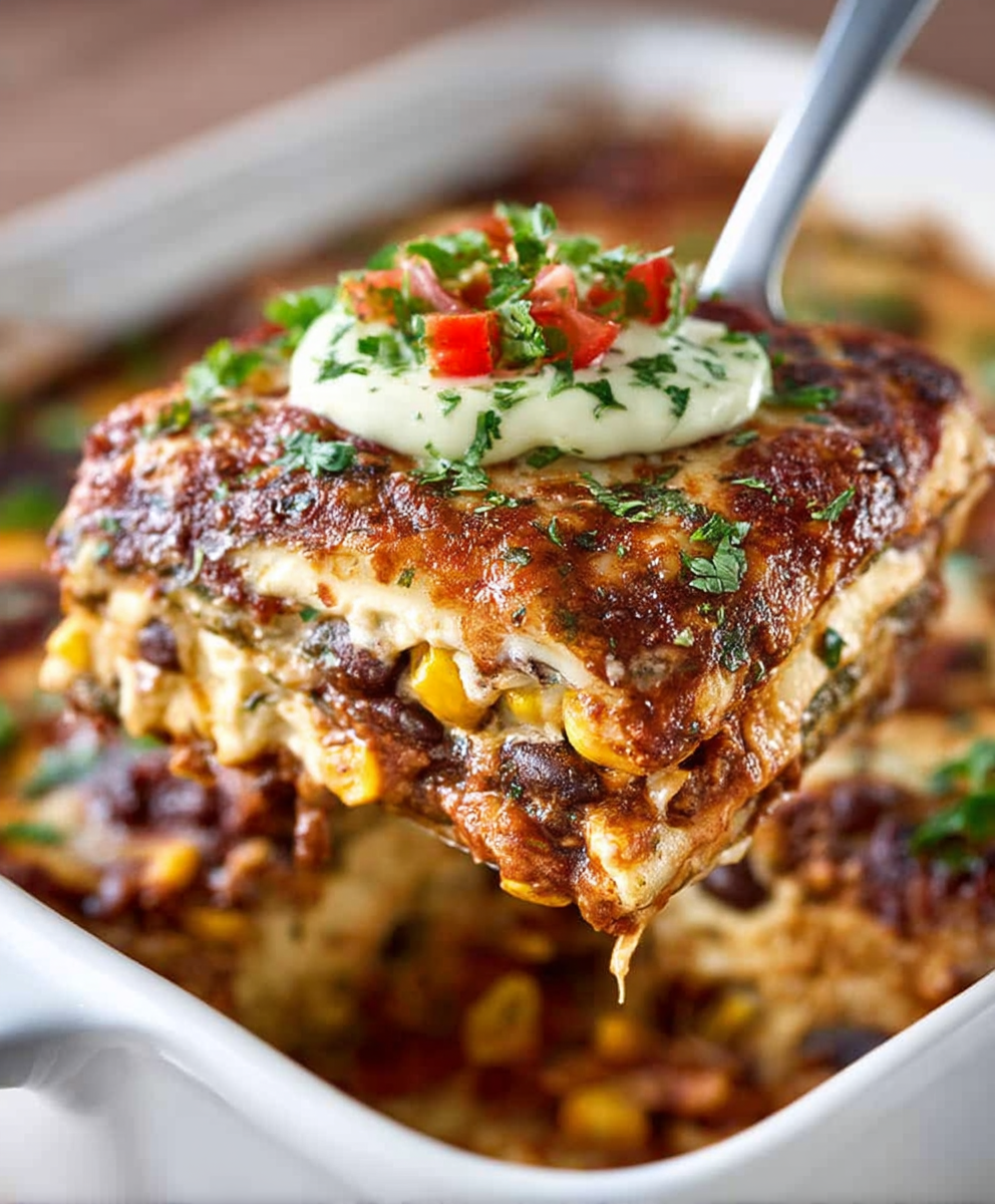 Vegetarian Mexican Lasagna