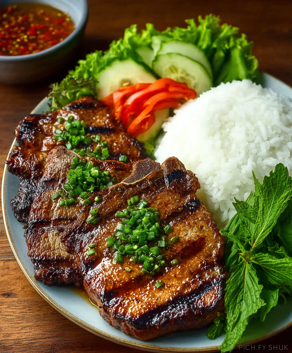 Lemongrass Grilled Pork Chops