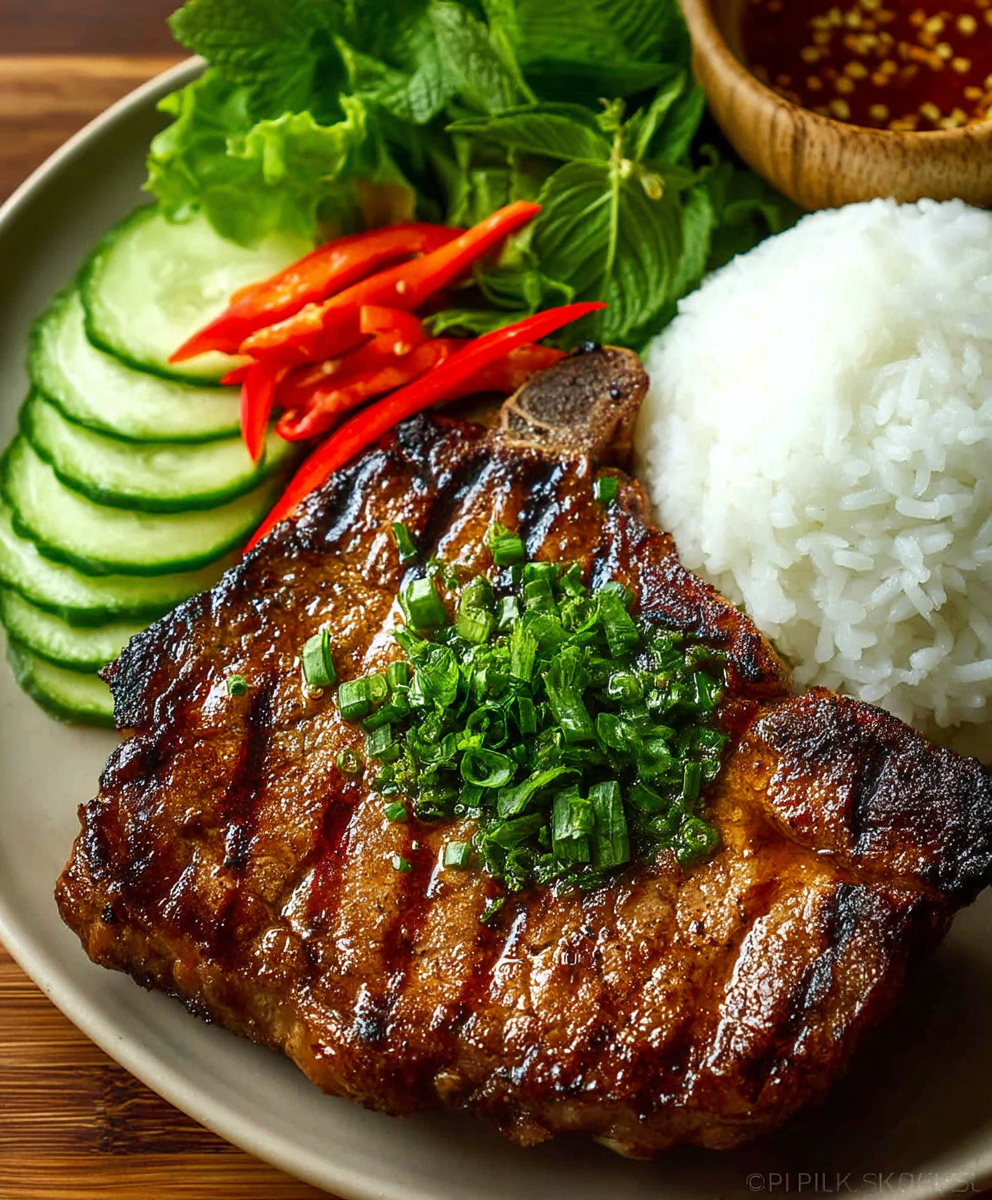 Lemongrass Grilled Pork Chops