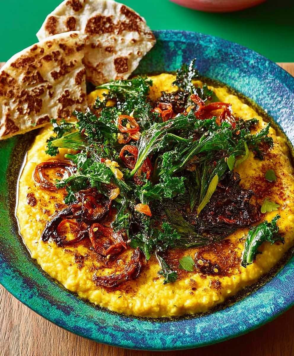 Crispy kale dhal