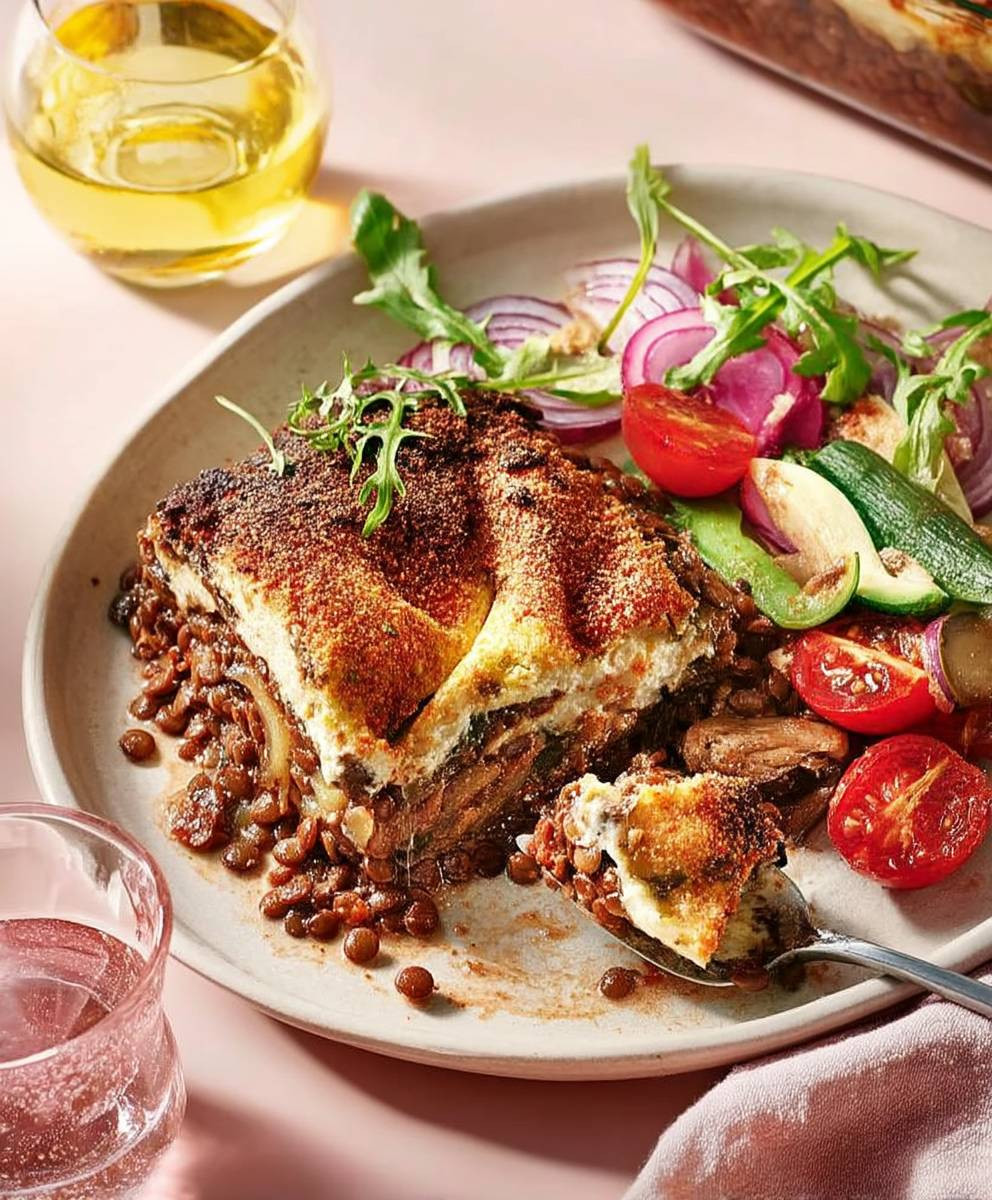 Lentil moussaka