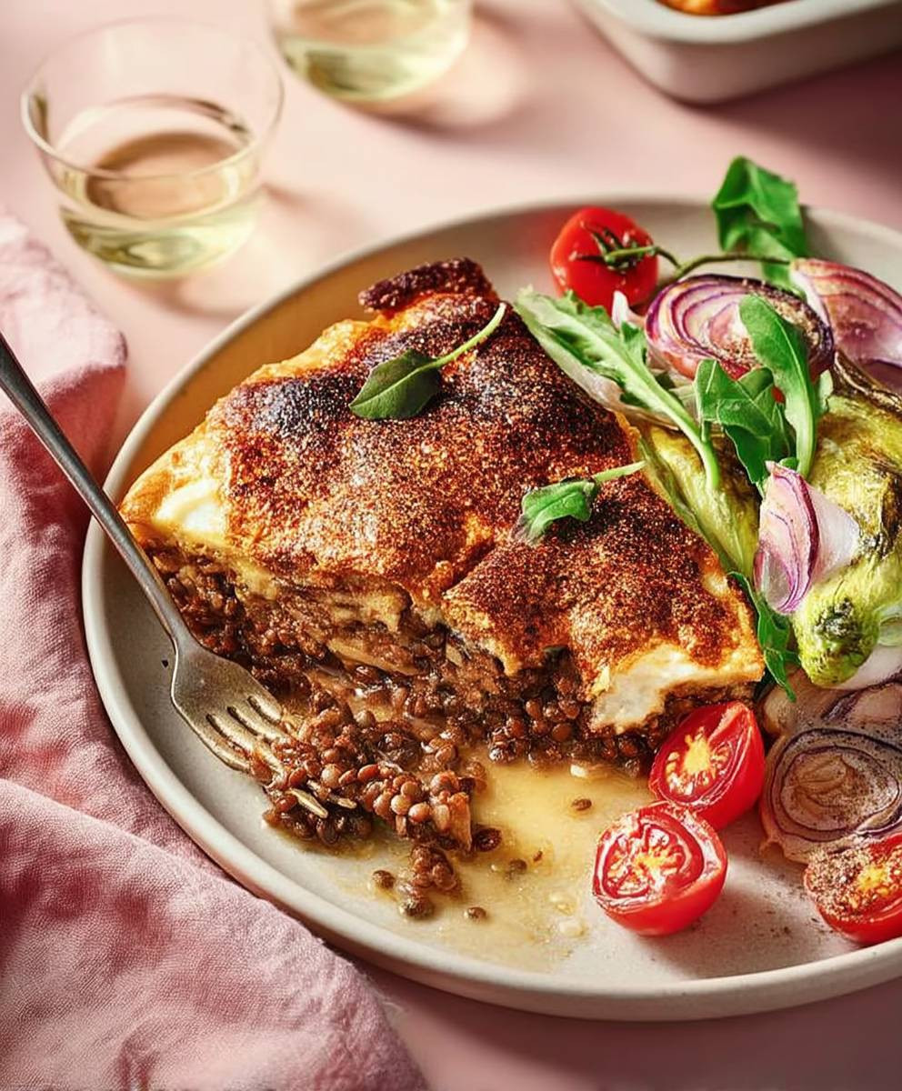 Lentil moussaka