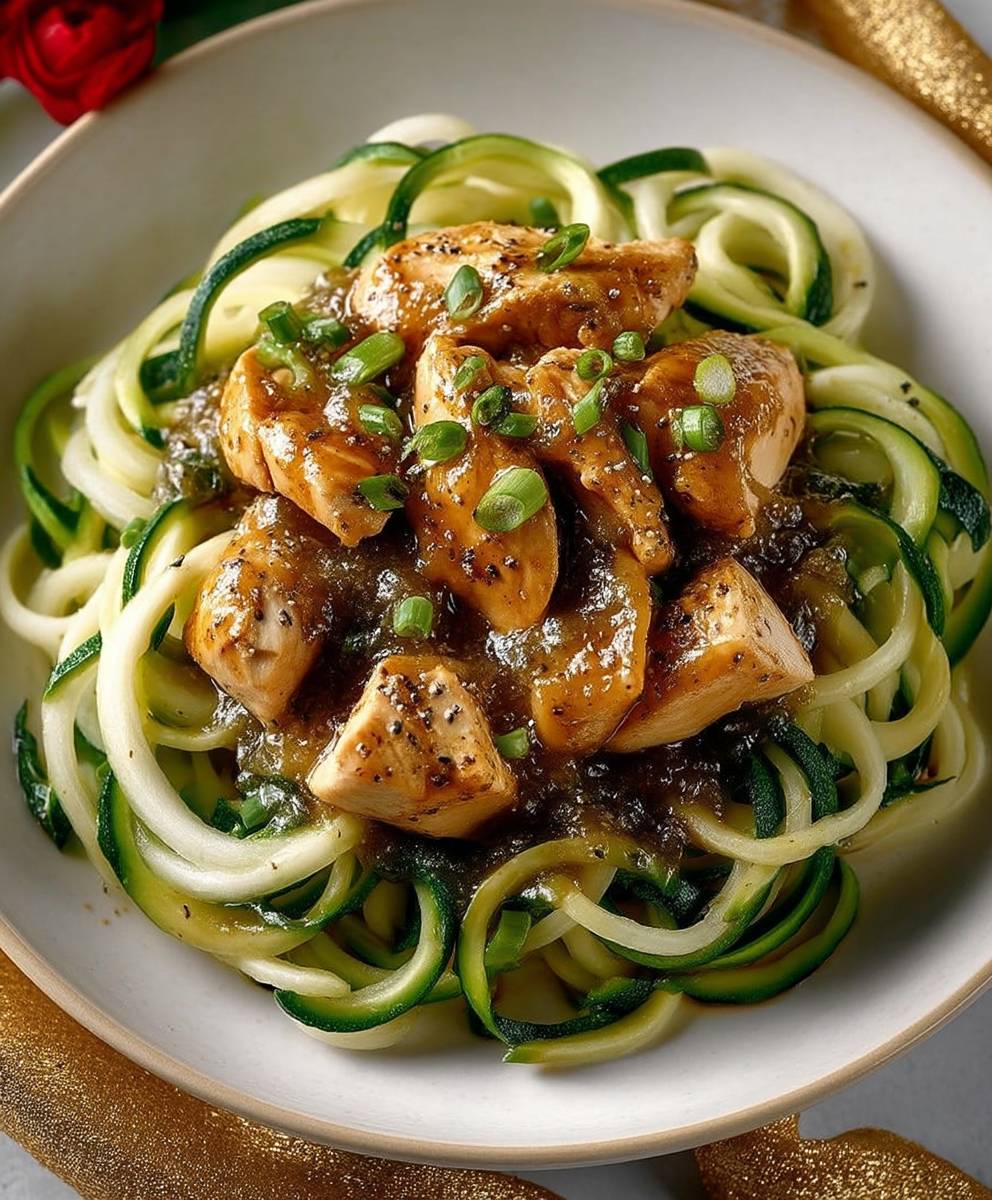 Chicken zucchini pasta
