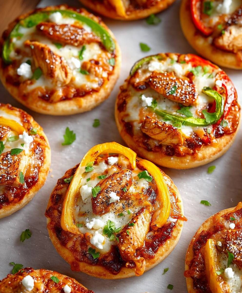Chicken Fajita Pizzas
