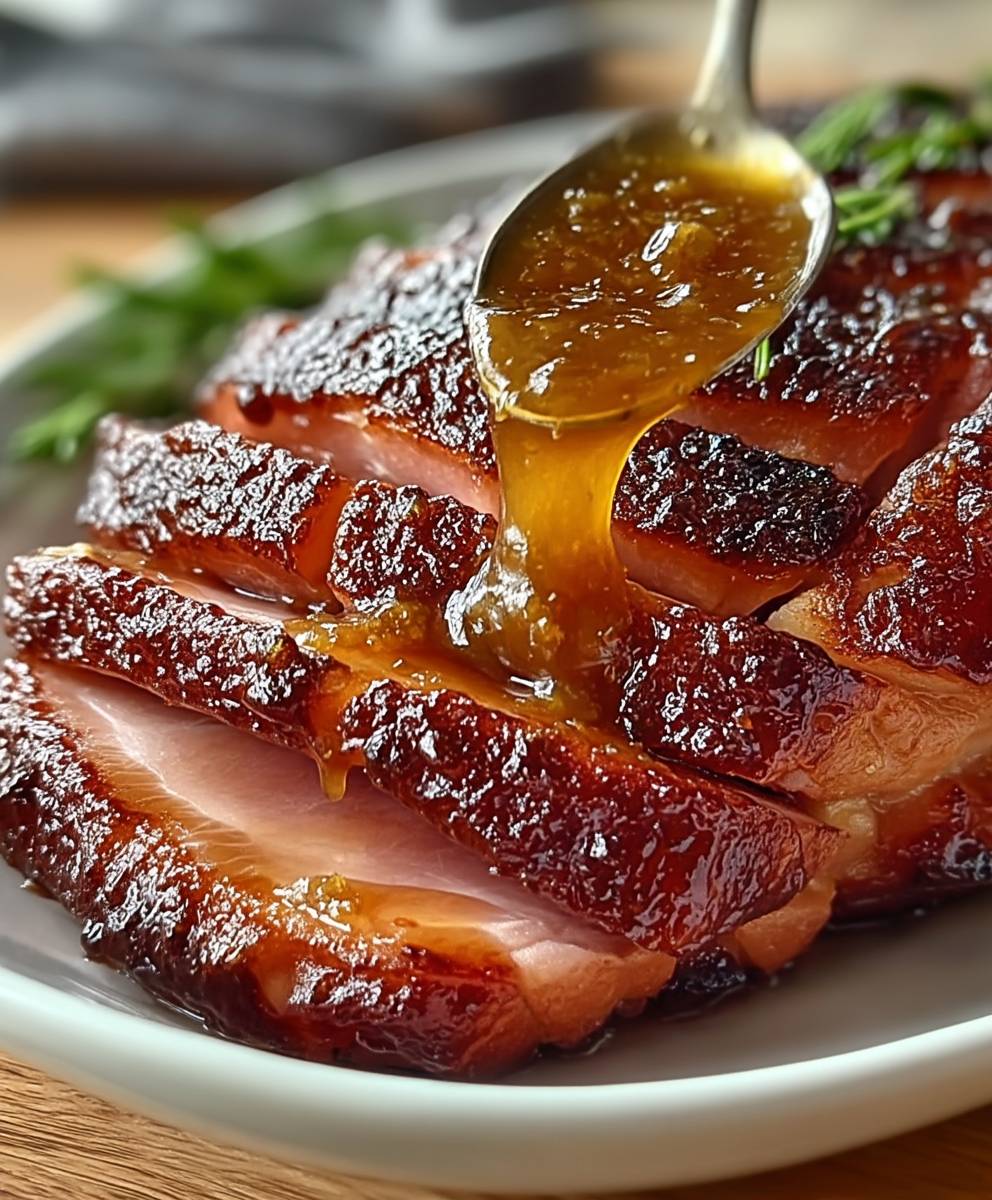Slow Cooker Glazed Ham