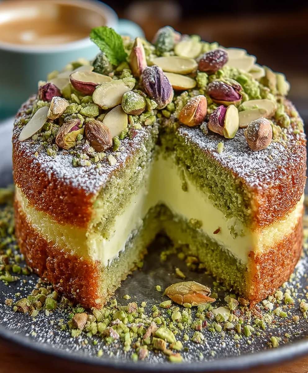 French Pistachio Cake