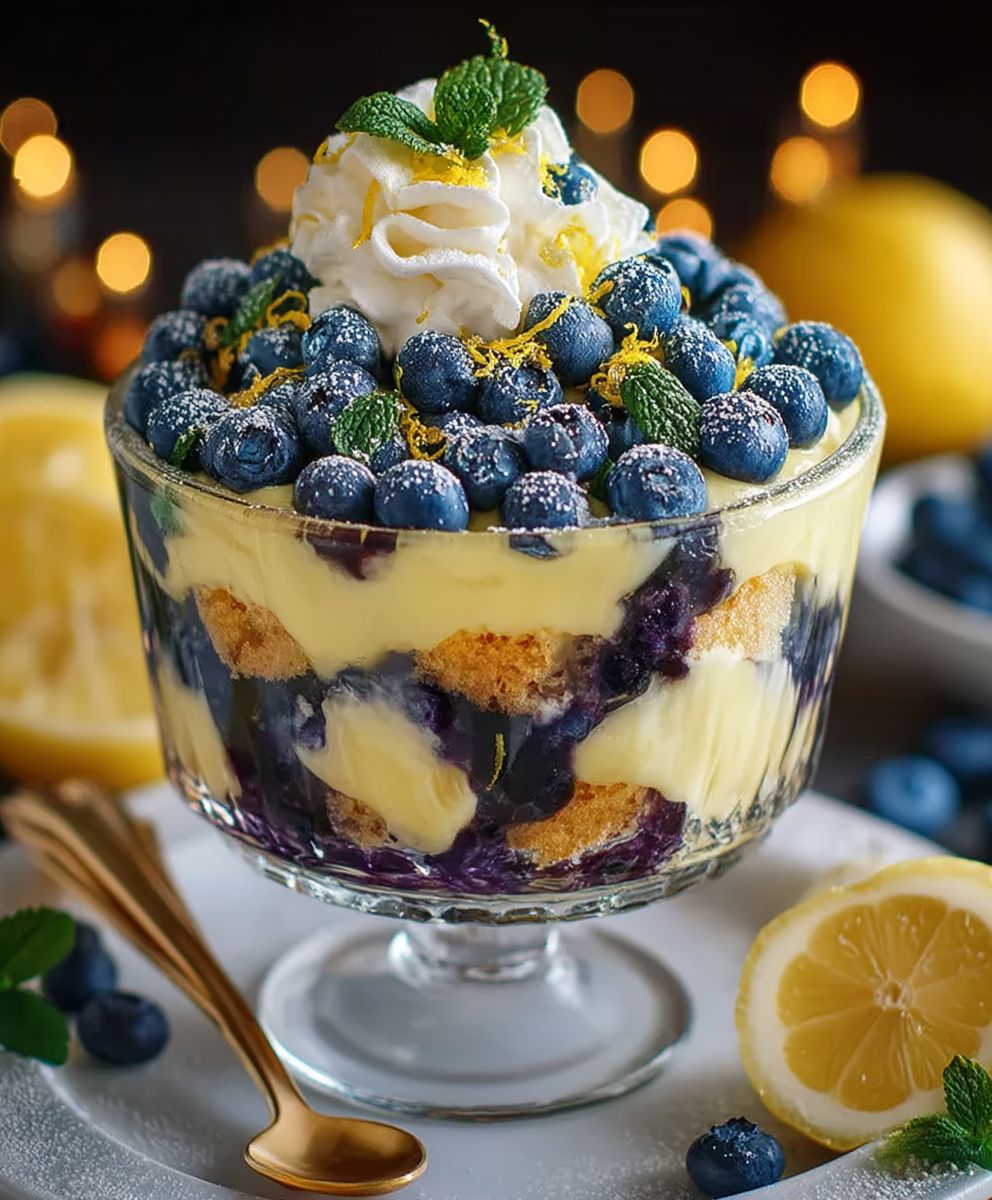 Lemon Blueberry Trifle