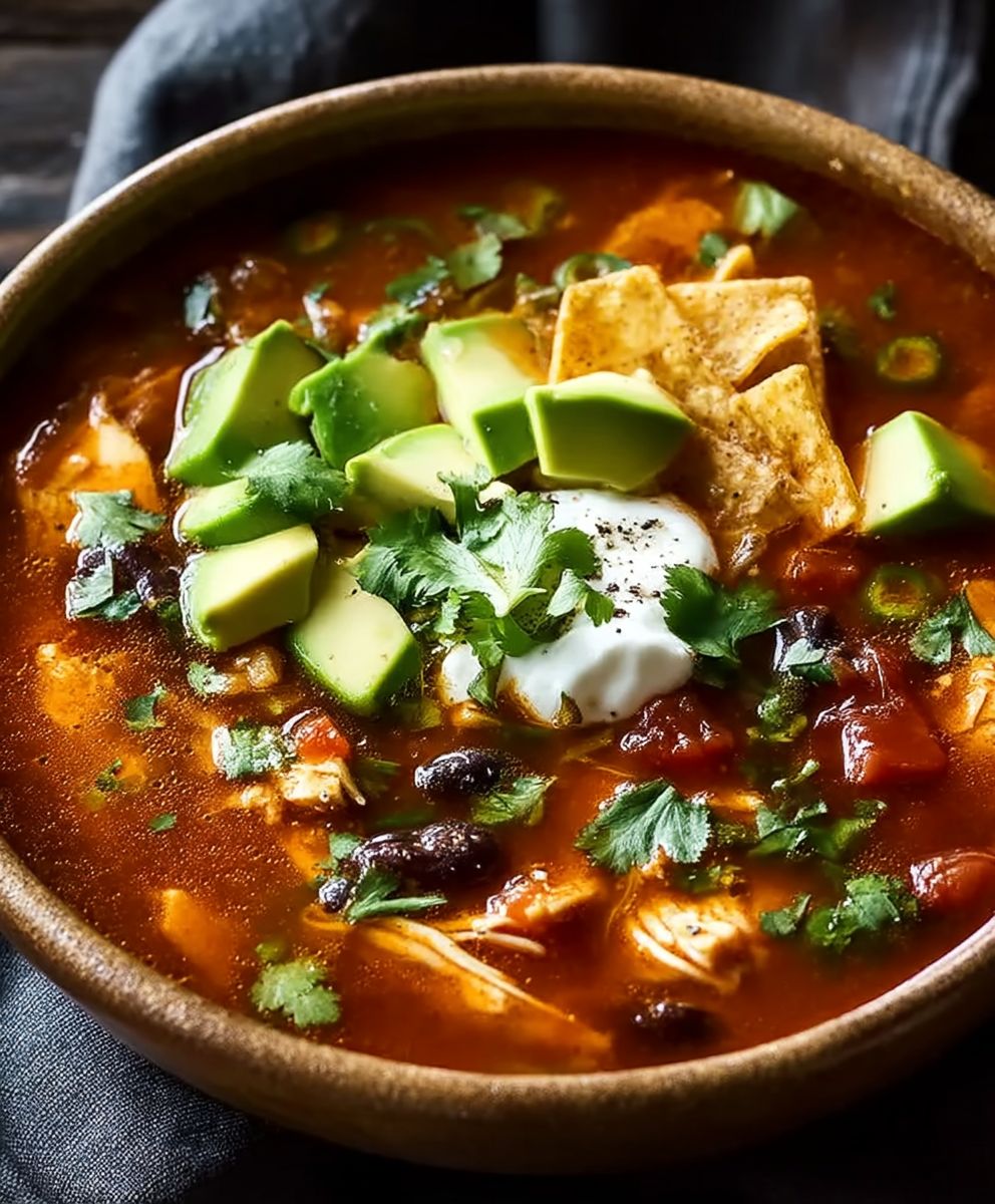 Spicy Chicken Tortilla Soup