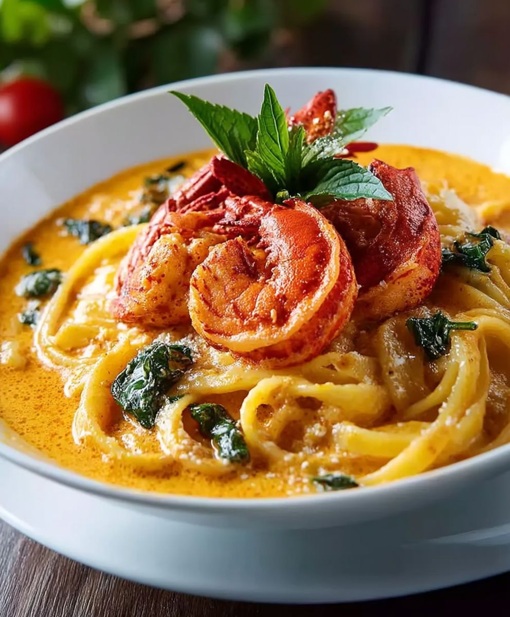 Lobster Curry Pasta