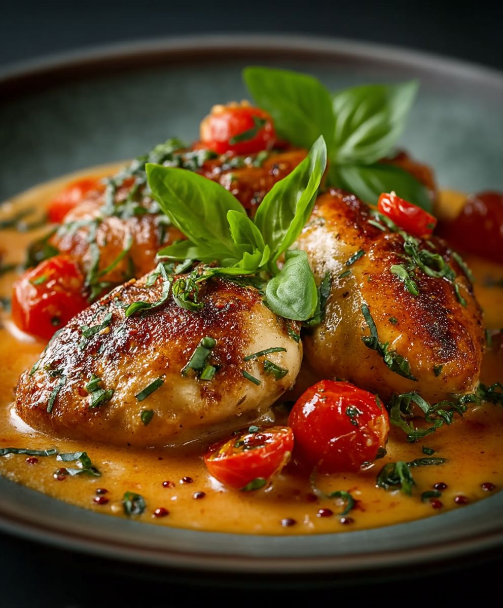 Creamy Chicken Tomato Basil