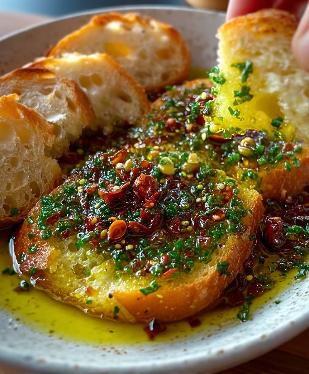 Loaded Bread Dipping Oil