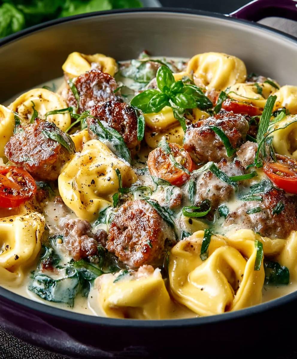 Tortellini sausage creamy