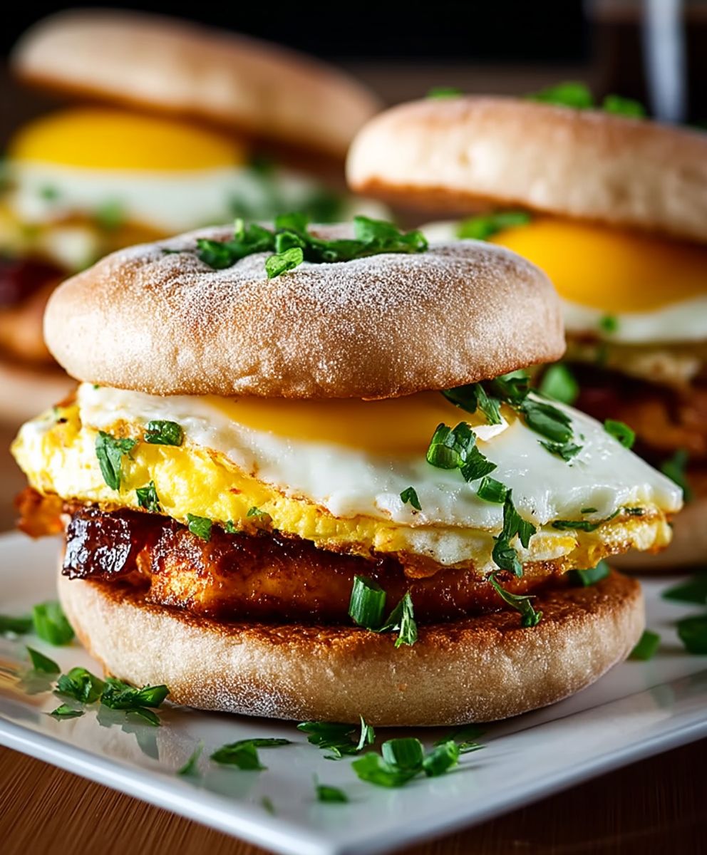 Chipotle Egg Breakfast Sandwiches