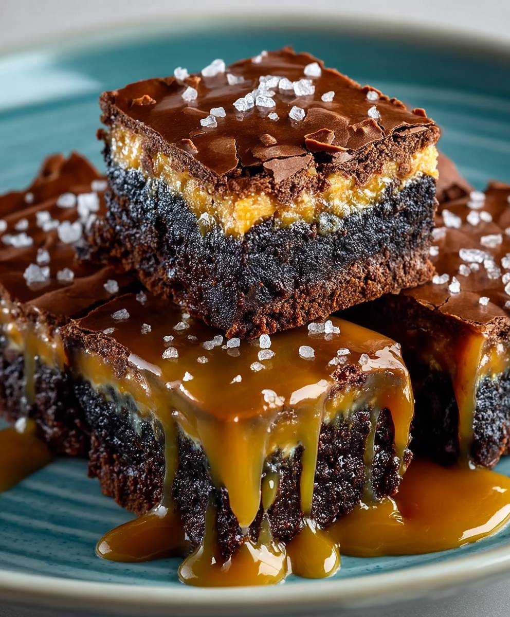 Pretzel Caramel Brownies