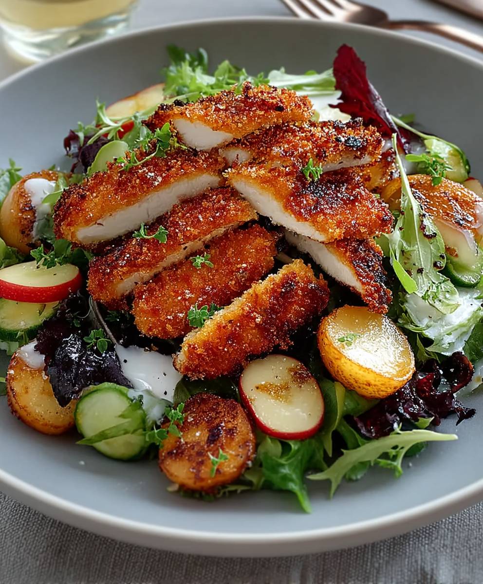 Chicken cutlet salad