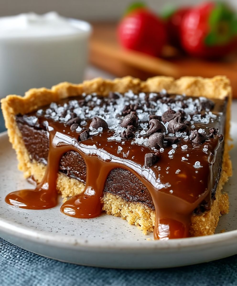 Salted Caramel Chocolate Tart