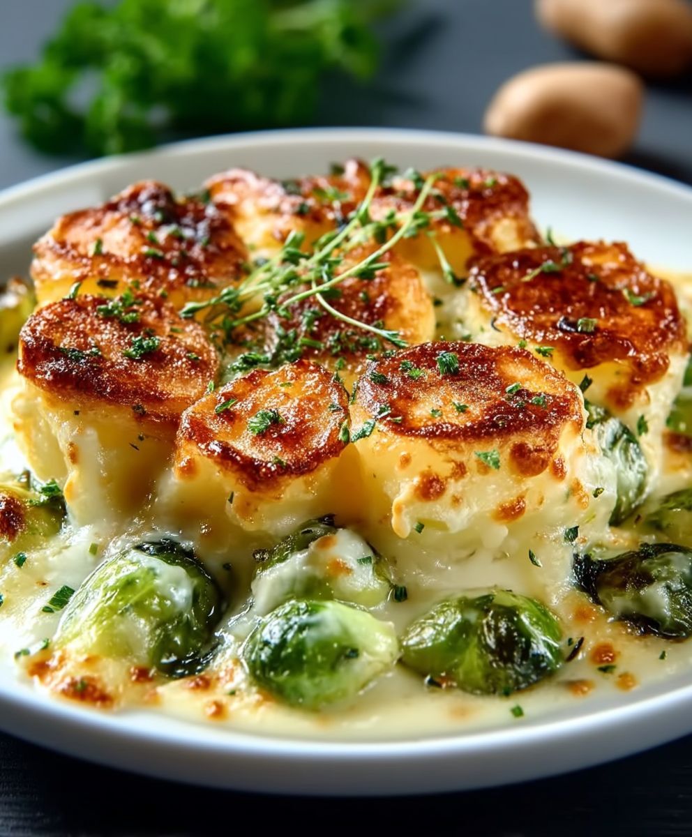 Cheese Sprout Gratin
