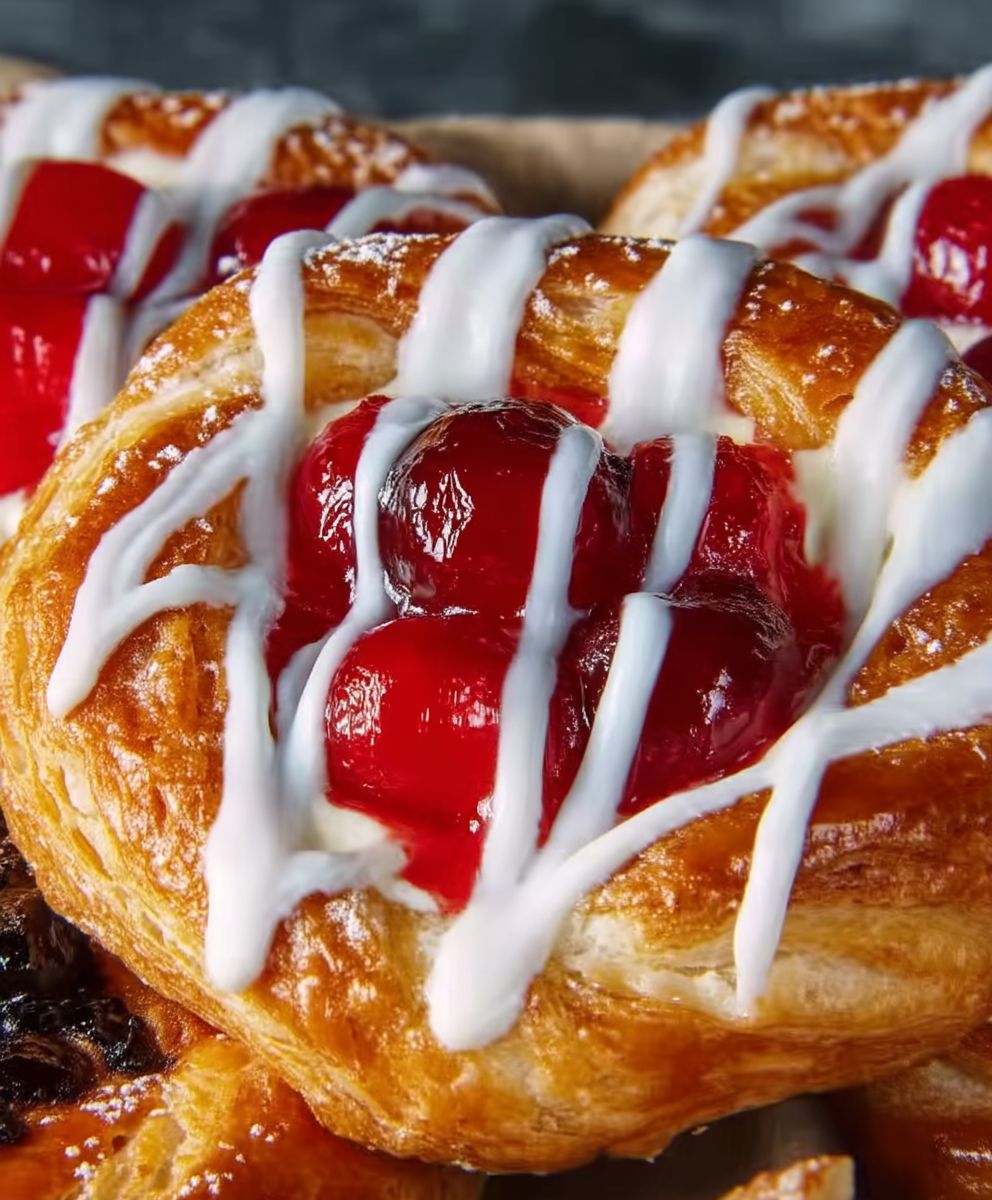 Cherry Cream Cheese Danishes