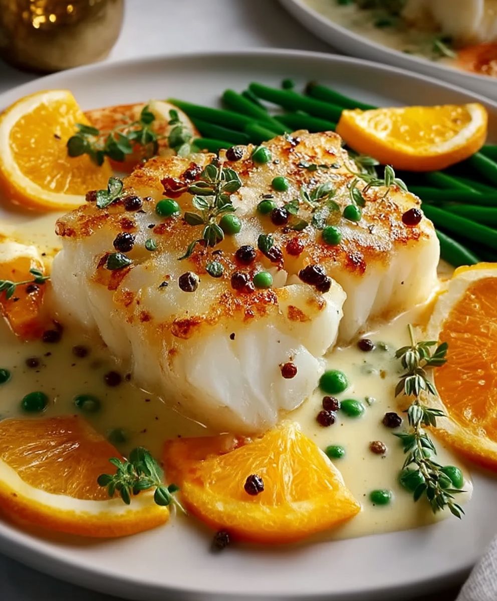 Orange Beurre Blanc Cod