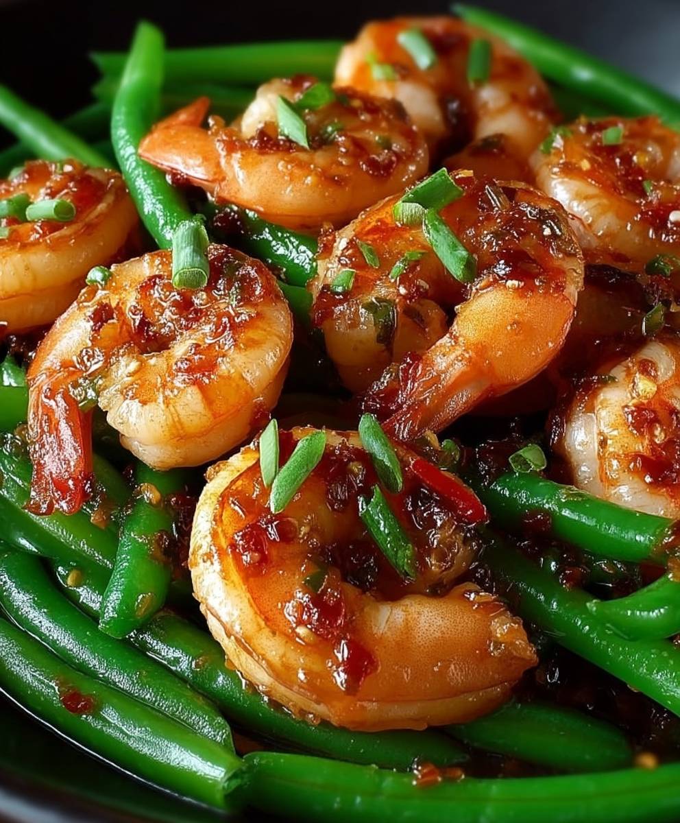 Spicy Shrimp Green Beans