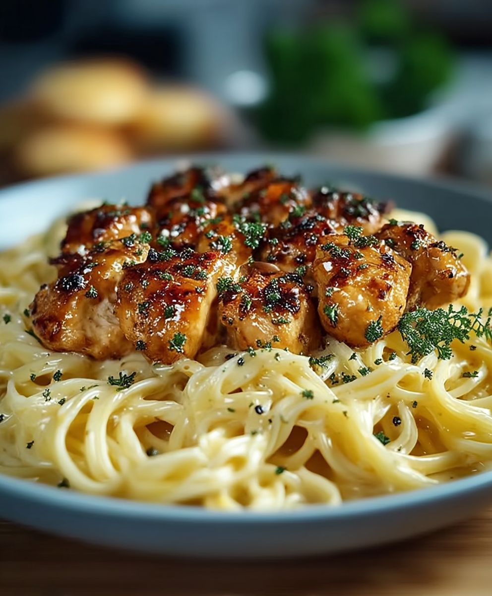 Garlic Butter Chicken Pasta