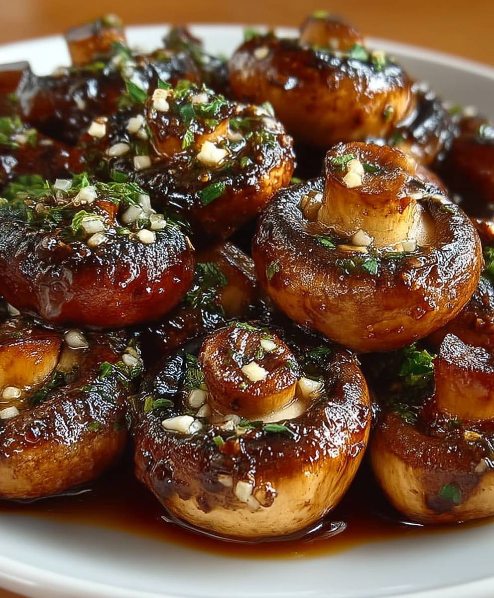 Garlic Butter Steakhouse Mushrooms